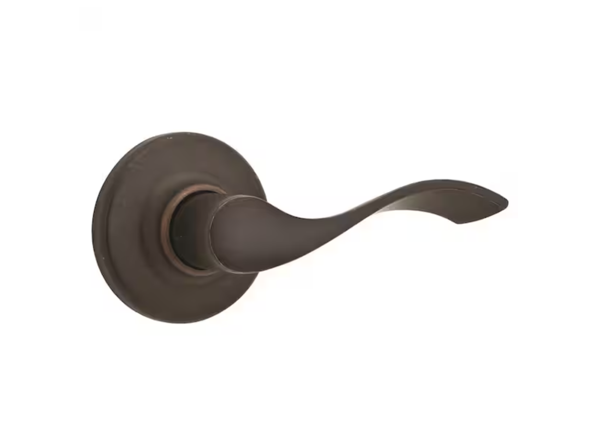 Kwikset Balboa Venetian Bronze Passage Handle for Hall/Closet w/ Microban