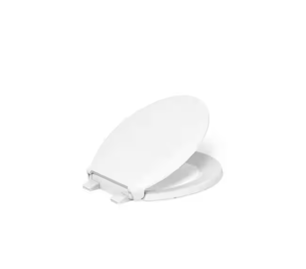 KOHLER Cachet Round Antimicrobial, Soft Close Toilet Seat in White