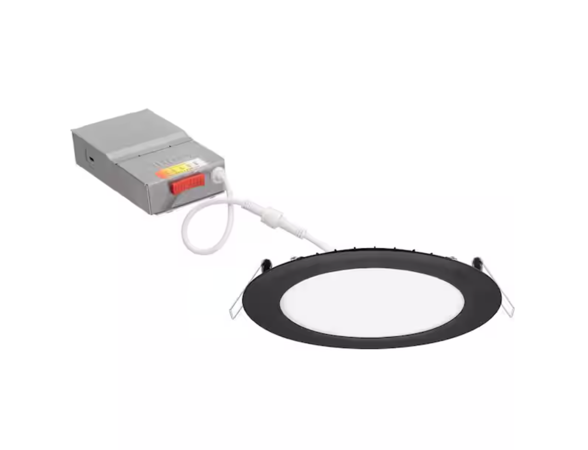 Juno WF6 6 in. Ultra Slim Canless LED Recessed Light, Selectable CCT, Black