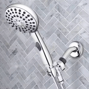 Waterpik Easy Reach+ 6-Spray Handheld Shower Head w/ 8 ft Hose, 1.8 GPM, Chrome
