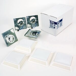 Broan® 2678F 50 CFM Ventilation Fan/Light Finish Pack, 2.5 Sones (4-Pack)