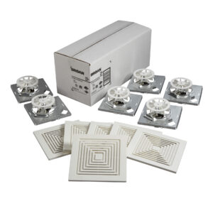 Broan 1671F 70 CFM Bathroom Exhaust Ventilation Fan Finish Pack 6 Sones (6-Pack)