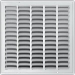 24 in x 24 in White Stamped Return Air Filter Grille w/ Removable Face (2-Pack)