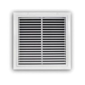 TruAire 16 inch x 16 inch White Aluminum Fixed Bar Return Air Filter Grille