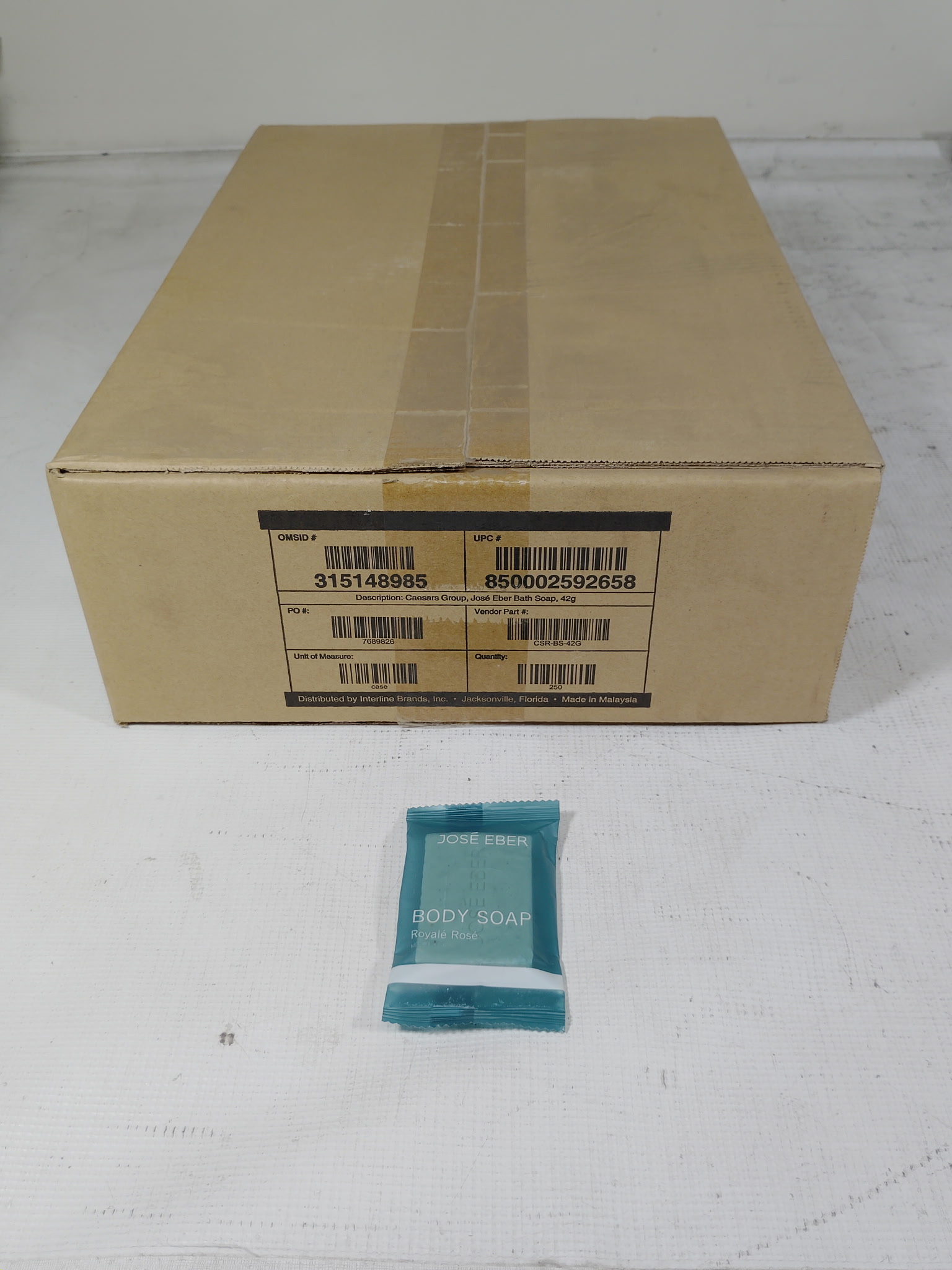 Jose Eber CSR-BS-42G 42G Travel Sized Bath Soap (250-Pack)