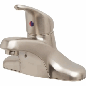 Cleveland Cornerstone Brushed Nickel Bathroom Faucet, 1-Handle with Pop-Up